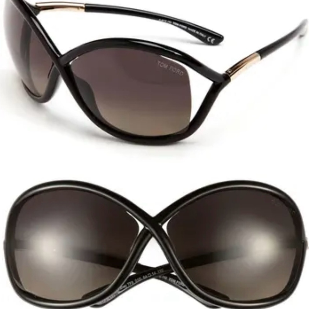 Tom Ford Black and Gold Women's Sunglasses